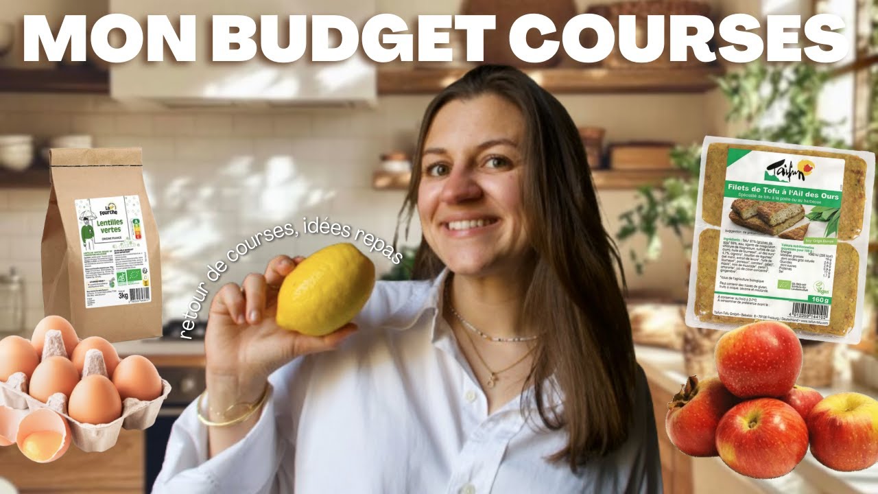 COMBIEN JE DÉPENSE POUR MES COURSES ? | budget mensuel, retour de courses et idées repas