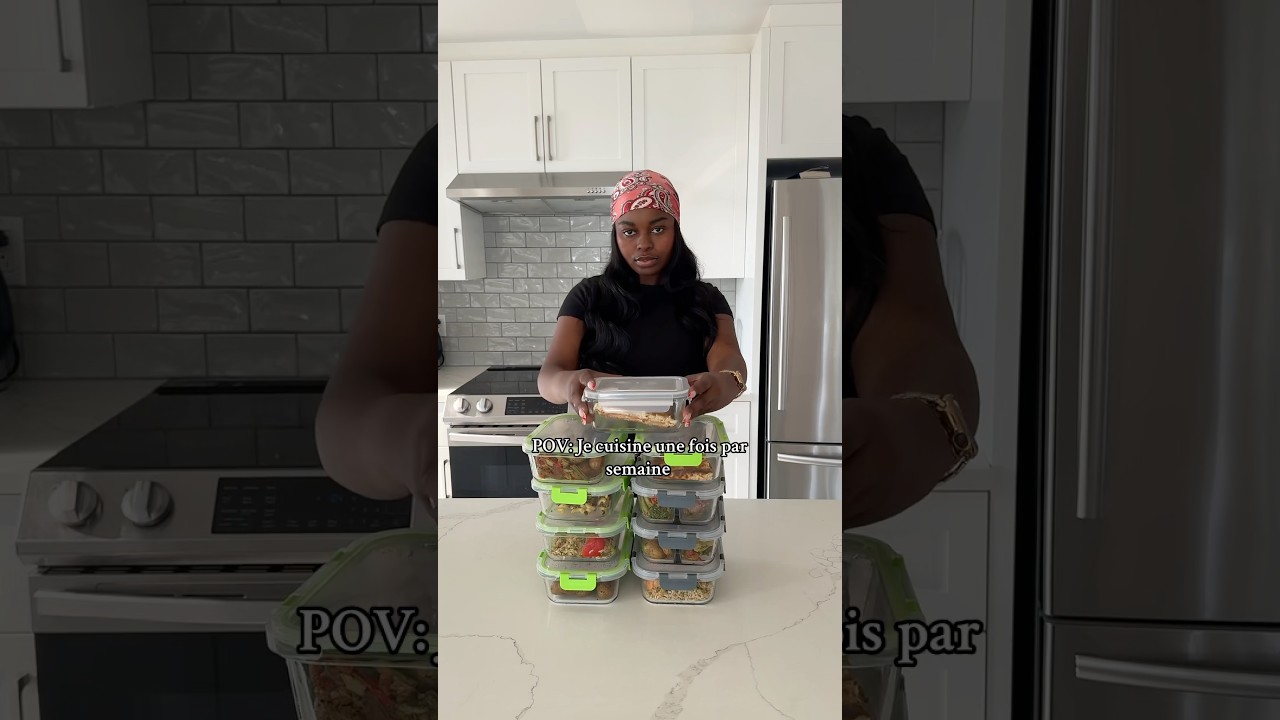 Je cuisine une fois par semaine ! #mealprep #batchcooking