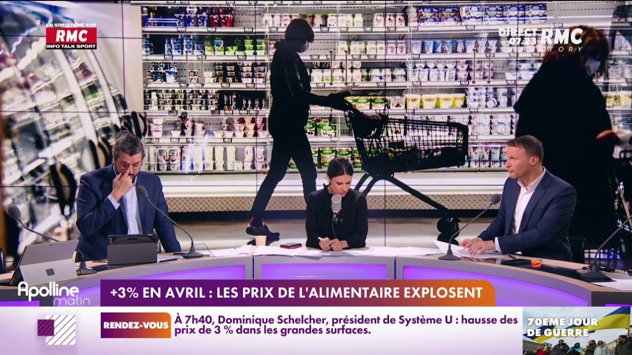 Les prix des produits alimentaires ont augmenté de plus de 3%