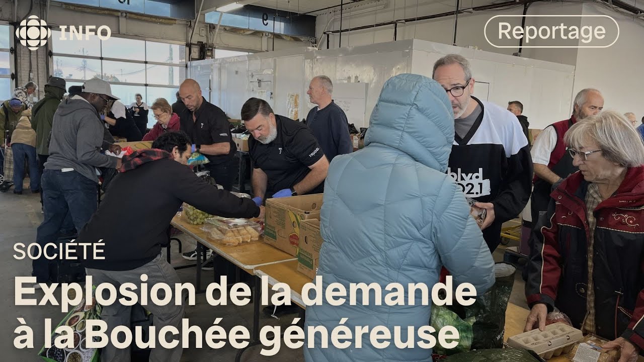 Bouchée généreuse : la demande d’aide alimentaire augmente de 45 % en six mois