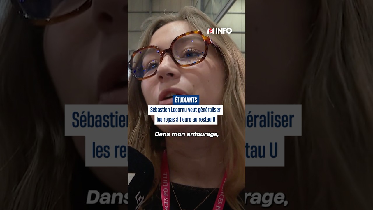 Étudiants : Sébastien Lecornu veut généraliser les repas à 1 euro au restau U