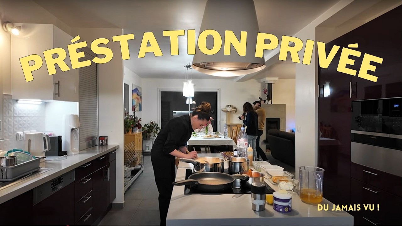 CHEFFE PRIVÉE : Je cuisine… et je mange avec les clients ! 😮 (immersion totale)