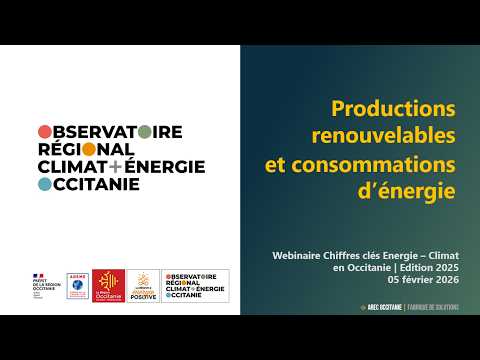 ORCEO | Productions renouvelables et consommations d’énergie en Occitanie | webinaire du 05/02/2026