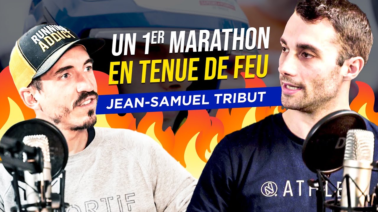 Courir un MARATHON en tenue de POMPIER 🚒 (J’étais aux côtés de Jean-Samuel le Jour J !)