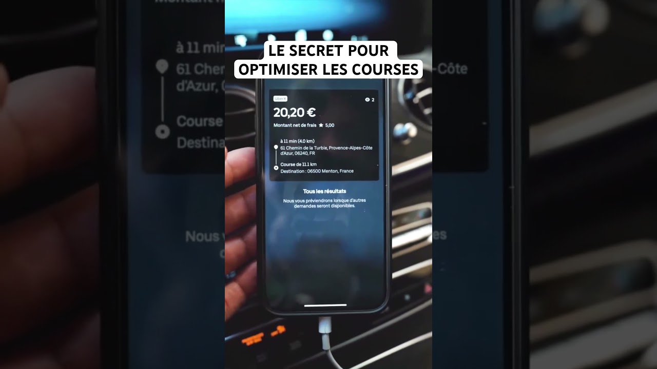 Le secret pour optimiser les courses en voiture et économiser de l’argent #VTC #UBER #EDRIS