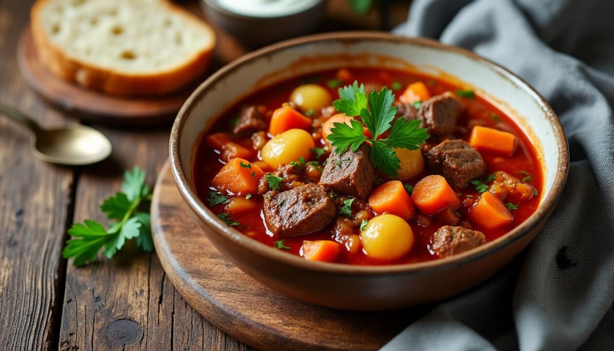 découvrez une recette facile et gourmande de goulash hongrois, parfaite pour un repas savoureux et rapide au quotidien.