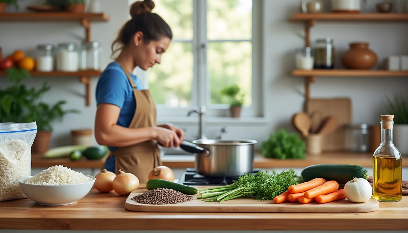 découvrez comment préparer un repas complet et équilibré facilement sans dépasser votre budget grâce à nos astuces économiques et recettes simples.