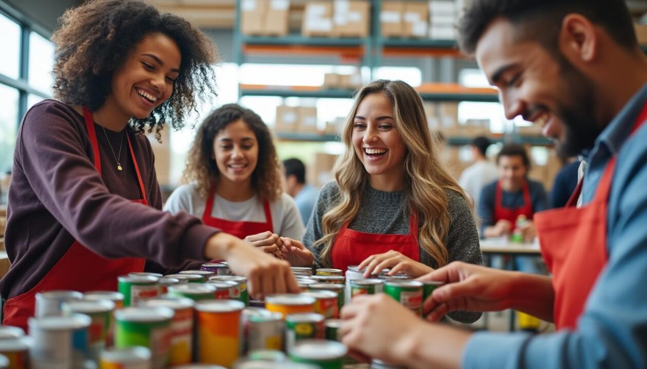 découvrez comment les jeunes s'engagent activement pour soutenir la banque alimentaire et lutter contre la précarité alimentaire dans leur communauté.