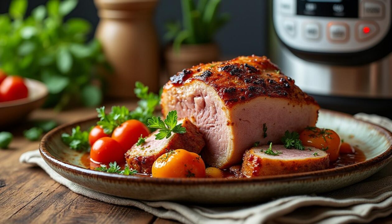 découvrez notre recette simple et savoureuse de jarret de porc à la cocotte minute, idéale pour un repas gourmand et rapide à préparer.