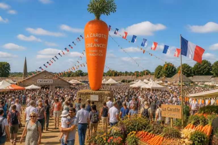 découvrez le grand événement célébrant la carotte emblématique de france à créances, qui prépare l'accueil de milliers de visiteurs pour une fête inoubliable.