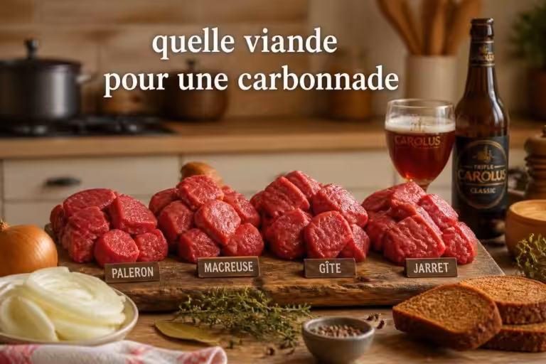 découvrez quelle viande choisir pour réussir une délicieuse carbonnade grâce à notre guide complet.